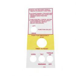 9632: Aftermarket MEC (Mayville Eng) Decal - Control Panel Joystick