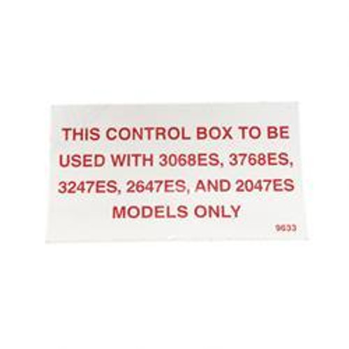 9633: Aftermarket Mec (Mayville Eng) Decal - Control Box