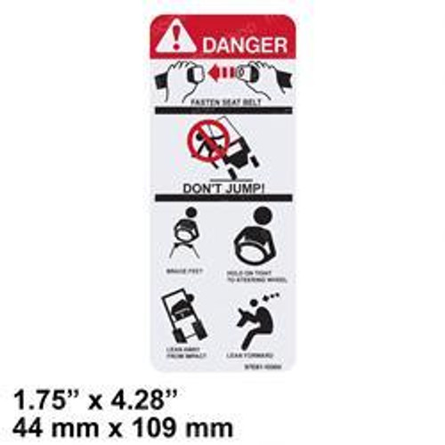 97E8100300: Aftermarket Caterpillar/Towmotor Forklift Decal - Warning