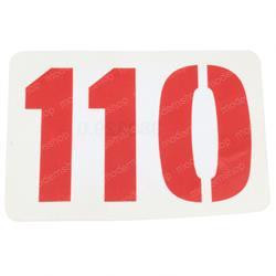 0368476: Aftermarket Hyster Decal-model 110