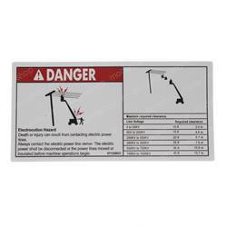 114390: Aftermarket Genie Decal - Danger Elect Hazard