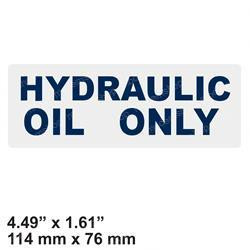 10120988: Aftermarket Gradall Decal- Hydraulic Oil Only -