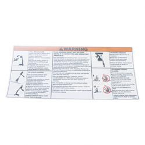 1704221: Aftermarket Jlg Decal Warning 1704221: Aftermarket Jlg Decal Warning