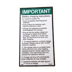 1704446: Aftermarket Jlg Decal Charging Instr