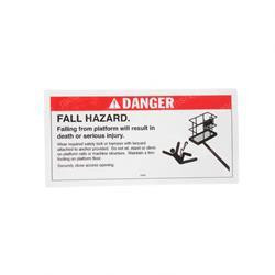 25982: Aftermarket Genie Decal - Plat.fall Hazard