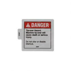 25987: Aftermarket Genie Decal - Danger Tipover Hazard