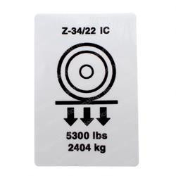 133299: Aftermarket Genie Decal - Wheel Load Z34IC