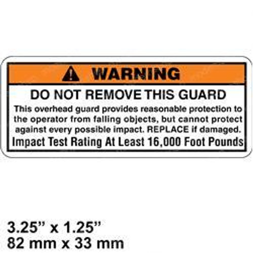1335147: Aftermarket Hyster Forklift Decal - Warning 1335147: Aftermarket Hyster Forklift Decal - Warning
