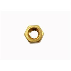16786: Aftermarket Hyster Nut 1/4-20 Hex Brass