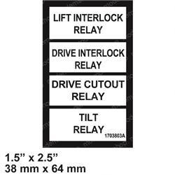 1703803: Aftermarket JLG Decal Relay