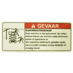 1703895: Aftermarket Gradall Decal - Danger Elect.hazard