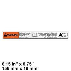 1706303: Aftermarket Gradall Decal_Read Manual