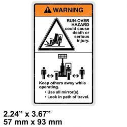 1706304: Aftermarket Gradall Decal_run-over Hazard