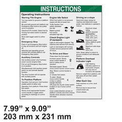 227129: Aftermarket Genie Decal-oper INST-Z45/Z51 Ic Aus