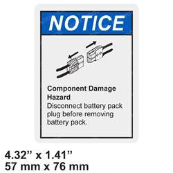 28372: Aftermarket Genie Decal - Battery Cables
