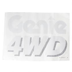30407: Aftermarket Genie Decal Genie 4 Wd White