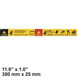 3132717: Aftermarket Hyster Decal - Tip Over Hazard