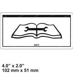 82812: Aftermarket Genie Decal - Maint Manual Enclosed