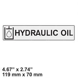 0071927: Aftermarket Snorkel Decal - Hydraulic Oil