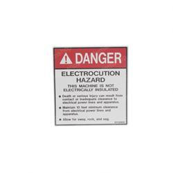 0323899: Aftermarket Snorkel Decal - Elect. Hazard
