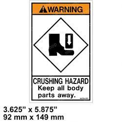 066556-001: Aftermarket Upright Decal - Warning