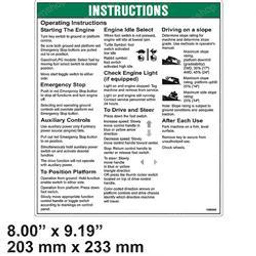 1000000: Aftermarket Genie Decal - Notice Oper Instruct 1000000: Aftermarket Genie Decal - Notice Oper Instruct