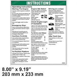 1000000: Aftermarket Genie Decal - Notice Oper Instruct