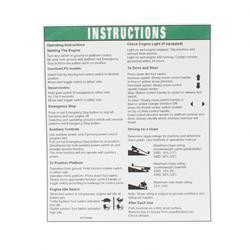 1000057: Aftermarket Genie Decal - Notice Oper Instuctions