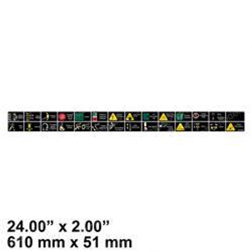 1001108493: Aftermarket Gradall Decal - Legend Platform