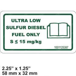 1001125387: Aftermarket Gradall Decal-ultra Low Sulfur Diesel