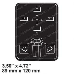 1001131745: Aftermarket JLG Decal-joystick Boom Toj