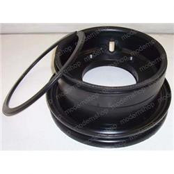 101537: Aftermarket Clark Wheel - 5.00-12 4 Pc 5H Black