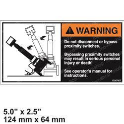 10267807: Aftermarket Gradall Decal - Proximity Switch