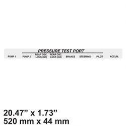 10339962: Aftermarket Gradall Decal - Pressure Test Ports