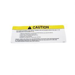 106695: Aftermarket Skyjack Decal - Caution