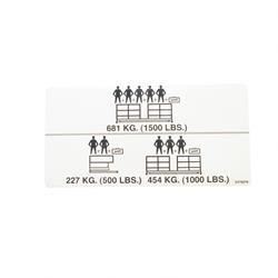 112586: Aftermarket Skyjack Decal - 1500 Lb. Capacity