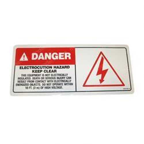 12245: Aftermarket Genie Decal Electrocution Hazardgb 12245: Aftermarket Genie Decal Electrocution Hazardgb