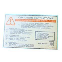 130801: Aftermarket Marklift Decal - Operation Instructions