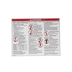 133014: Aftermarket Genie Decal - User Hazard