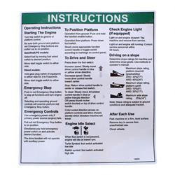 133374: Aftermarket Genie Decal Inst Oper INSTS80