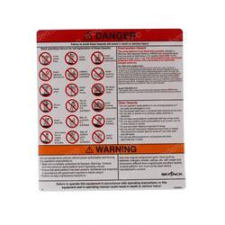 146526: Aftermarket JLG Decal - Danger Warning