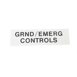1701122: Aftermarket Gradall Decal Nameplate Grnd Control