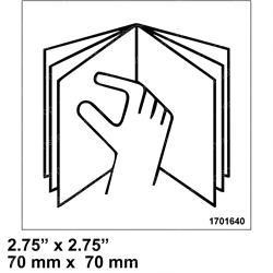 1701640: Aftermarket JLG Decal - Manual Enclosed