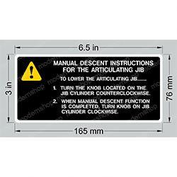 1702908: Aftermarket Gradall Decal Man Dscnt