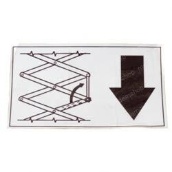 1702939: Aftermarket Gradall Decal Safety Prop