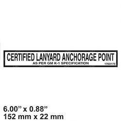 1703175: Aftermarket JLG Decal Lanyard(gm D-rings)