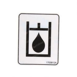 1703812: Aftermarket Gradall Decal - Hydraulic Oil