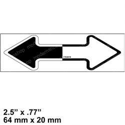 1703819: Aftermarket JLG Decal - Direction Arrow