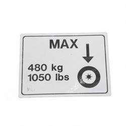 1703870: Aftermarket JLG Decal Wheel Load 1932E2