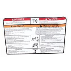 1703924: Aftermarket Gradall Decal - Warning Plt (Can)